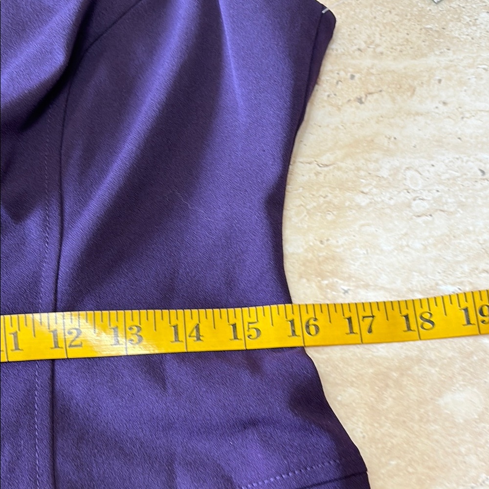 NWT Anne Klein Elegant Purple Women's Dress. Measurements are in photos. - Picture 10 of 14
